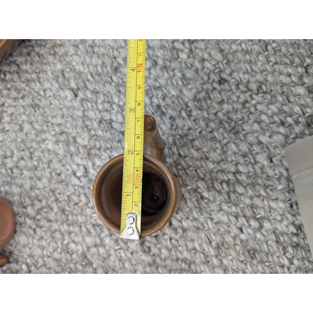 Mid-Century Modern Vintage Mid Century Modern Frankoma Pottery Demitasse Espresso Mugs Cups + Serving Platter - 5 pcs For Sale - Image 3 of 9