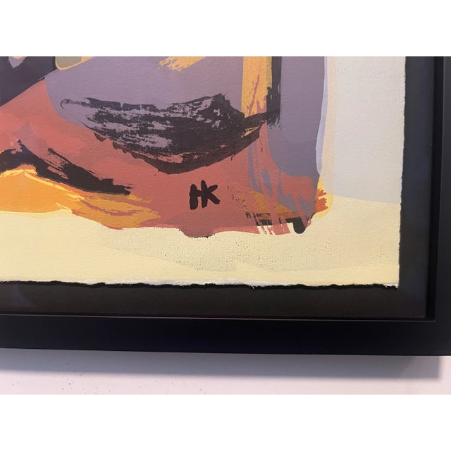 1970s Hans Kinder (1900-1986), Postmodern Abstract Modern Silkscreen on Heavy Paper, Signed For Sale - Image 5 of 6