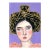 Nerea, Beekeeper Mid Century Modern Oil Portrait Painting by Alexandra Swistak For Sale