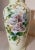 Tall Antique Hand Blown Painted Milk Bristol Glass Enamel Enameled Flower Vase For Sale - Image 11 of 11