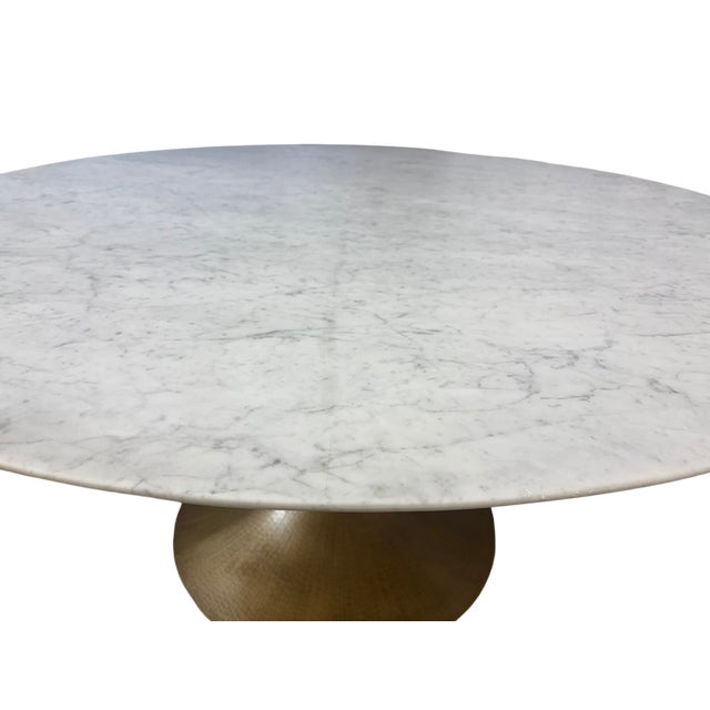 Rh Aero Stone Round Dining Table For Sale - Image 17 of 18