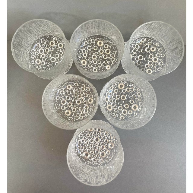 Glass 1960s Iittala Pitcher & On-The-Rocks Glasses by Tapio Wirkkala Set of 7 For Sale - Image 7 of 11