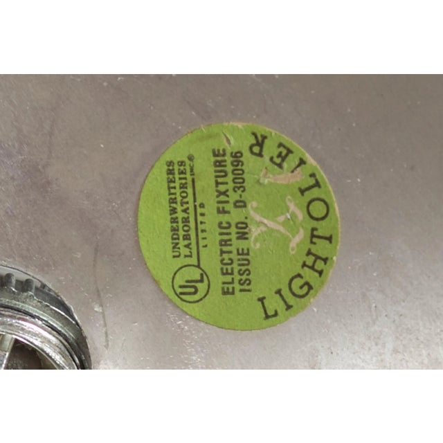 Chrome Mid-Century Modern "See-Through" Chandelier by Gaetano Scolari for Lightolier For Sale - Image 8 of 10