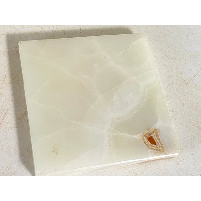 Large Ashtray Vide Poche in White Onyx, Italy, 1960s For Sale - Image 3 of 10