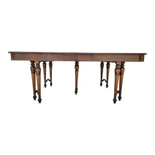 1960s Vintage Walnut Dining Table For Sale