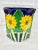 Vintage heavy sun flower planter. Lovely design with bright and bold coloring. Has a hole for drainage but could also be...