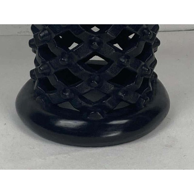 Hand-Carved Bamileke African Accent Table. For Sale - Image 6 of 9
