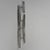 This wall lamp consists of 6 cylinders Ø 2.8 cm. Lengths: 2x25 cm, 2x20 cm, and 2x15 cm. The lamp looks best with mirrored...