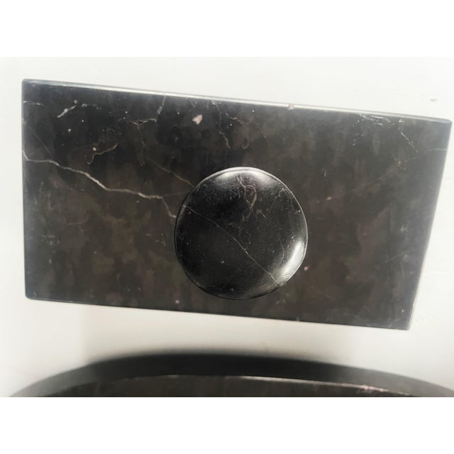 Art Déco Office Desk Set in Black Marble, 1930s, Set of 7 For Sale - Image 11 of 18