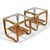 Reminiscent of the refined designs of Elinor and John McGuire, these lovely tables of rattan and cane have glass tops, a...