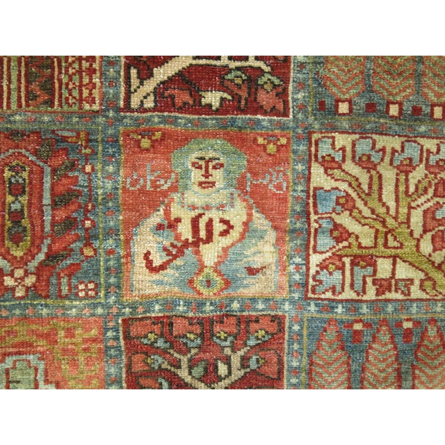 Early 20th Century Garden Box Persian Malayer Rug - 4'5" x 6'4" For Sale - Image 14 of 18