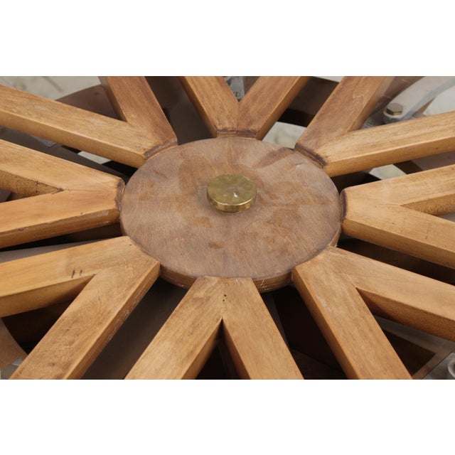 Vintage Regency Style Mahogany Radial Table For Sale - Image 13 of 18