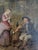 Antique 19th Century Oil Painting Rustic Cottage Interior Husband Wife & Dog For Sale - Image 4 of 12