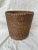 Pottery Barn Woven Rattan Waste Basket For Sale - Image 4 of 4