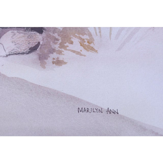 Vintage Rocky Arroyo Death Valley California Landscape Watercolor by Marilyn Ann Deeds For Sale In Monterey, CA - Image 6 of 9