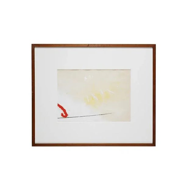 Valentino Vago, Composition, 1967, Mixed Media on Paper, Framed For Sale - Image 4 of 4