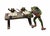 Victorian Vienna Cold Painted Bronze Frogs Teaching Sculpture by Franz Bergmann For Sale - Image 3 of 5
