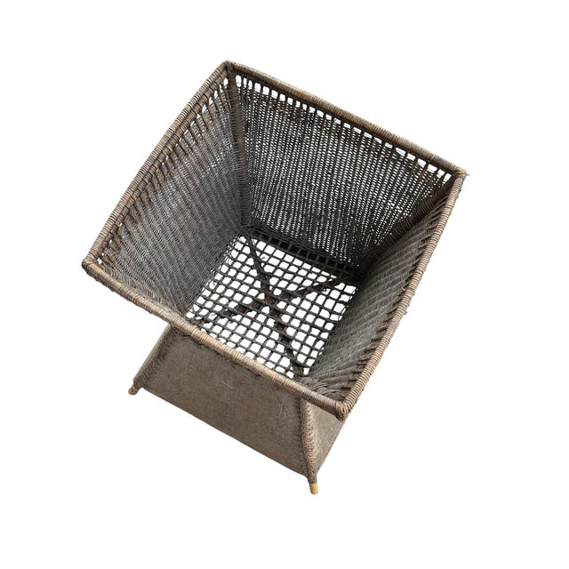 Vintage Ifugao Woven Rattan and Bamboo Potato Carrying Basket From the Philippines For Sale - Image 9 of 11