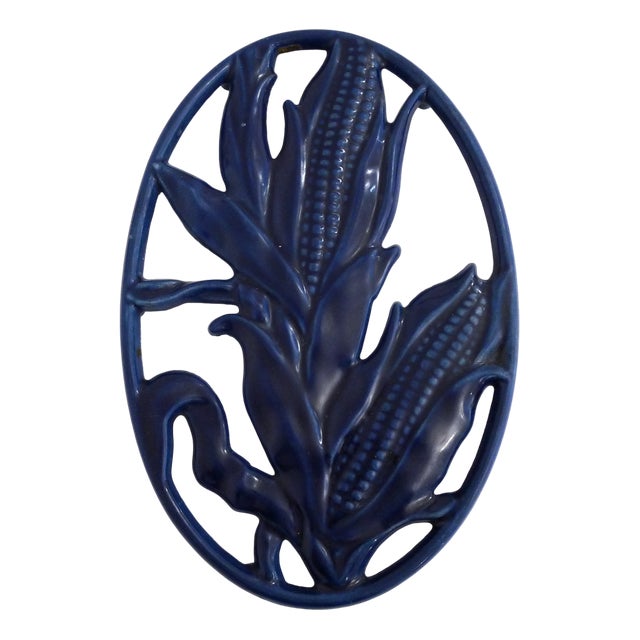 Corn Cob Trivet in Enameled Cast Iron, 1950s For Sale