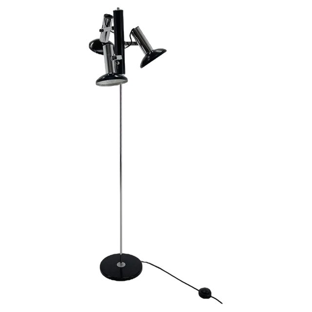 Chrome 3-Spot Floor Lamp, Italy, 1960s For Sale