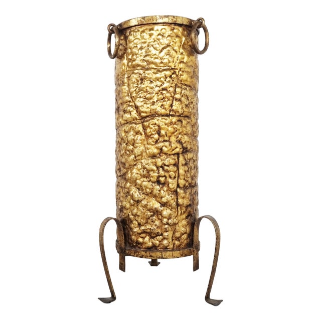 Mid-Century Copper Umbrella Stand, 1960s For Sale