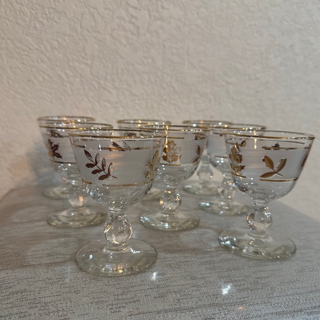 Glass Vintage Mid-Century Modern Libby Glasses - Set of 8 For Sale - Image 7 of 8