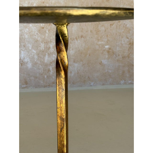 Metal Spanish Iron Drinks Table on a Tripod Base With Scrolled Legs For Sale - Image 7 of 12