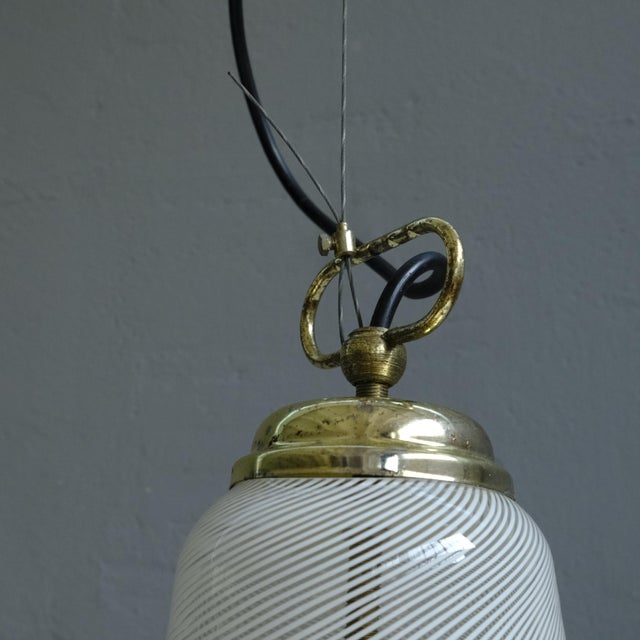 Glass Large Murano Glass Pendant Lamp, Italy, 1970s For Sale - Image 7 of 18
