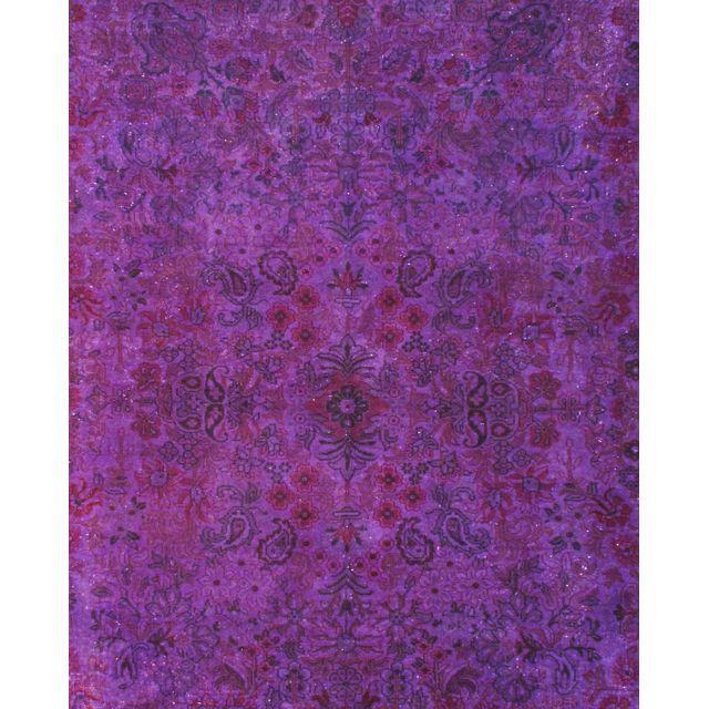 Vintage Purple Overdyed Rug 9′ x 12′ Chairish