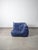 Animal Skin Vintage Togo Corner Sofa in French Blue Leather by Michel Ducaroy for Ligne Roset, 1980s For Sale - Image 7 of 16