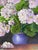 1990s Vintage Lush Hydrangea Bouquet Painting For Sale - Image 5 of 9