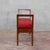 Small Wooden Bench Upholstered in Red Art Deco Velvet, 1940s For Sale - Image 18 of 18