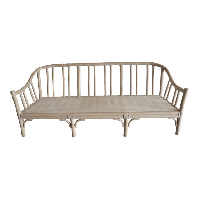 McGuire White Bamboo Sofa Frame Chairish