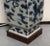 Blue Large Blue & White Chinese Porcelain Lamp For Sale - Image 8 of 10