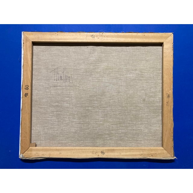 Thalmos (20th century) Mont Sainte-Victoire. Oil on canvas, signed on the reverse. Dimensions: 73.5 x 60.5 x 2 cm. This...