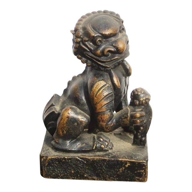 Early 20th Century European Bronze Fantastic Guard Dog For Sale