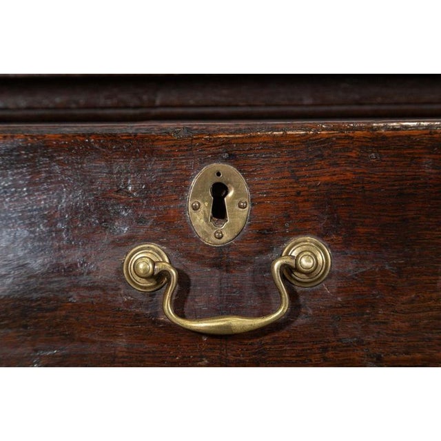 Large English Oak Potboard Dresser Base, 1780s For Sale - Image 9 of 16