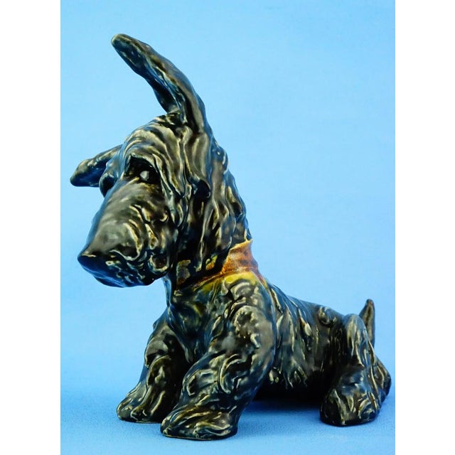 20th Century Ceramic Scottish Terrier Scottie Dog Sculpture by Ida Meisinger for Goldscheider For Sale - Image 11 of 18