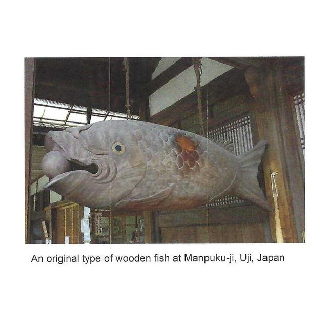 1950s Japanese Vintage Wooden Carved Fish Sign | Chairish