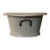 Antique 19th Century French Second Empire Tole Gray Painted Oval Jardiniere Cachepot Planter With Mask Handles For Sale