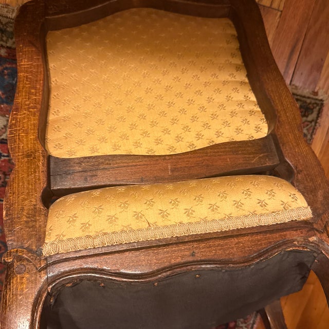 Wood Set of 2 Antique Small Chairs For Sale - Image 7 of 8