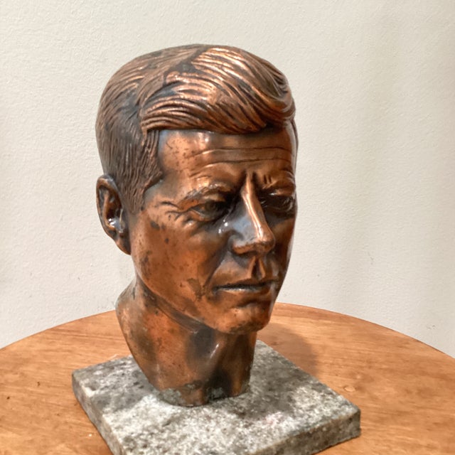 Greek Bust Statue Danila-souvenirs American President John F. Kennedy Marble Bust Statue Sculpture 5.4'' (13,5 Cm Greek Sculpture Decor