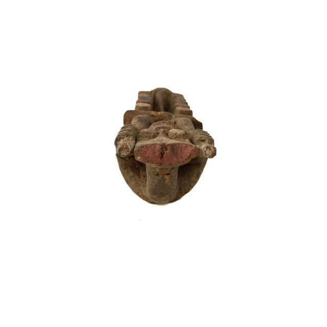 Early 20th Century Early 20th Century Grebo Miniature Mask with Twelve Tubular Eyes 13 inch For Sale - Image 5 of 7