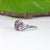 1.74Ct Bi-Color Tourmaline Estate Ring With Sapphire Accents in Solid 14k Gold, Size 6.75 For Sale In Columbus - Image 6 of 9