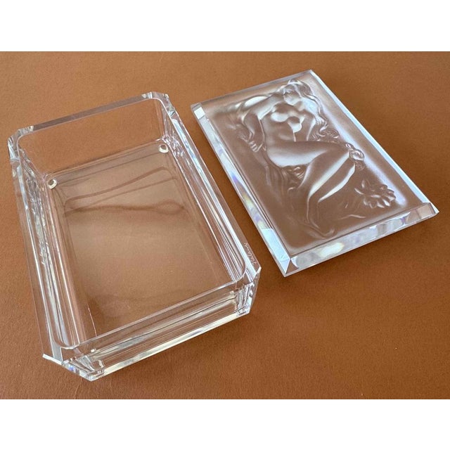 Glass Decorative Jewellery and Trinket Box by H.Hofmann For Sale - Image 6 of 9