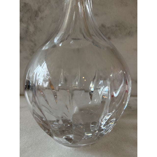 Glass Vintage Crystal Decanter For Sale - Image 7 of 10