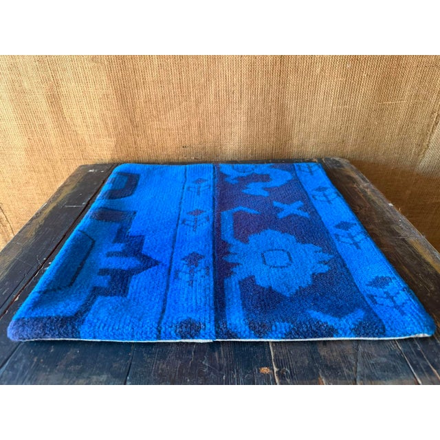 Vintage Turkish Wool Medallion Pillow For Sale - Image 9 of 12