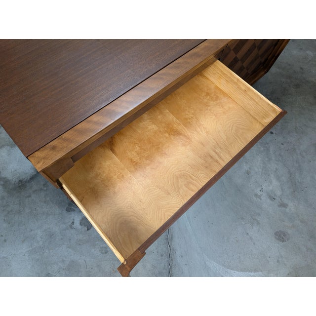 Mid Century Modern Walnut & Mahogany 10-Drawer Dresser, c.1960s For Sale - Image 13 of 18