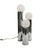 Mid-Century Modern Vintage Space Age Three-Light Chrome Tubular Table Lamp For Sale - Image 3 of 6