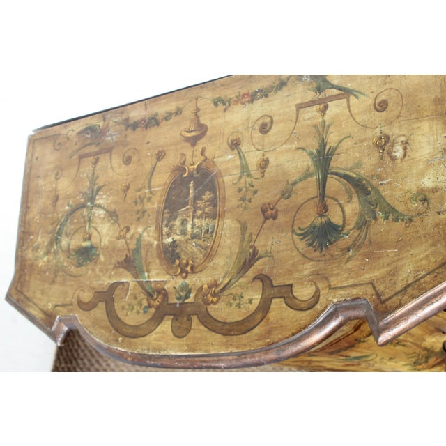 Green 19th Century Pair of Painted Italian Venetian the Commodes For Sale - Image 8 of 13
